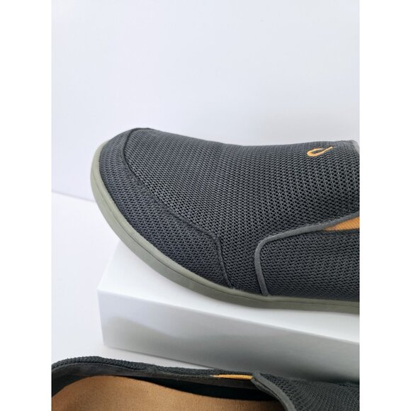 Olukai Nohea Mesh Shoes 10 Slip On Grey Gray Mens Causal Breathable Loafers - Picture 4 of 12